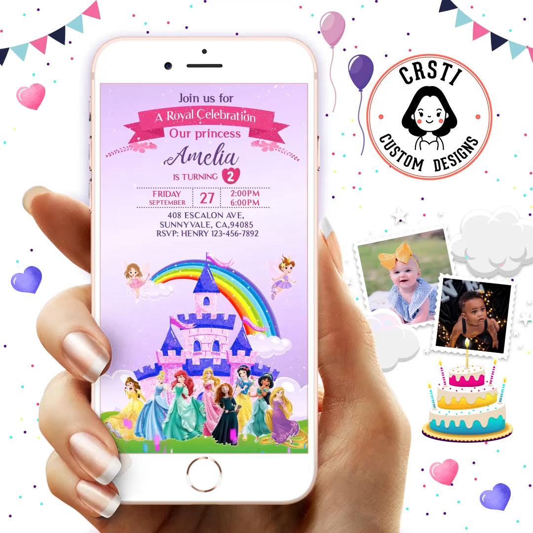Disney Princess Birthday Invitation