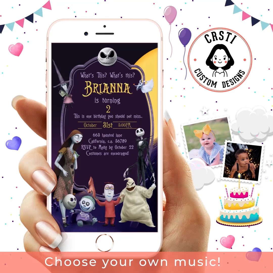 Nightmare Before Christmas Invitation