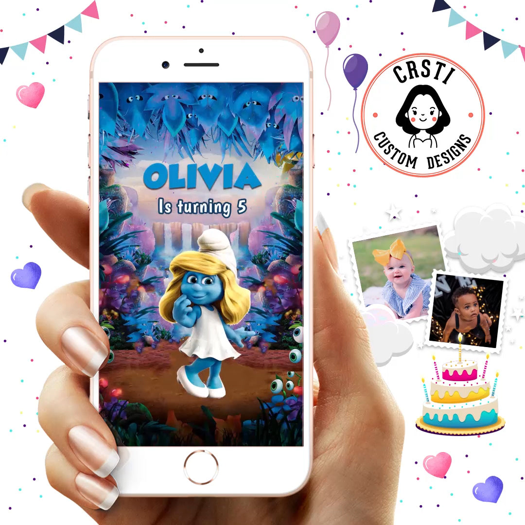 The Smurfs Invitation