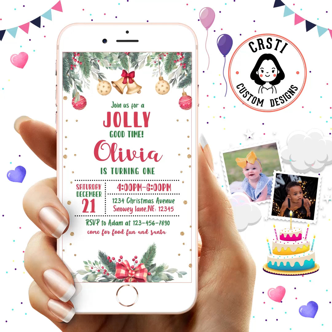 Christmas Birthday Party Video Invitation
