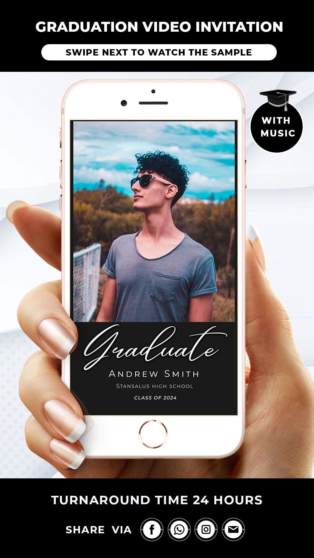 Electronic Graduation Invitation 2024
