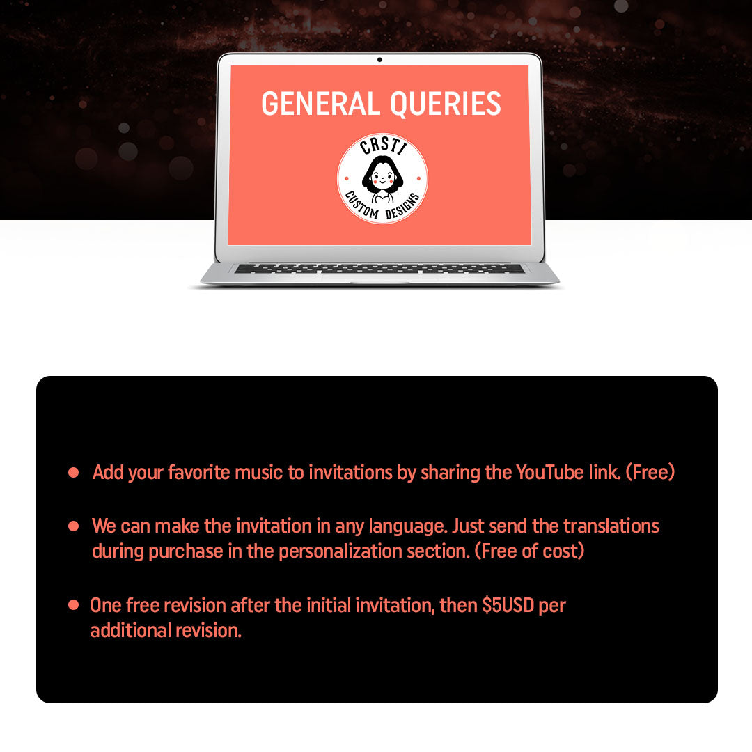 General queries graduation and wedding