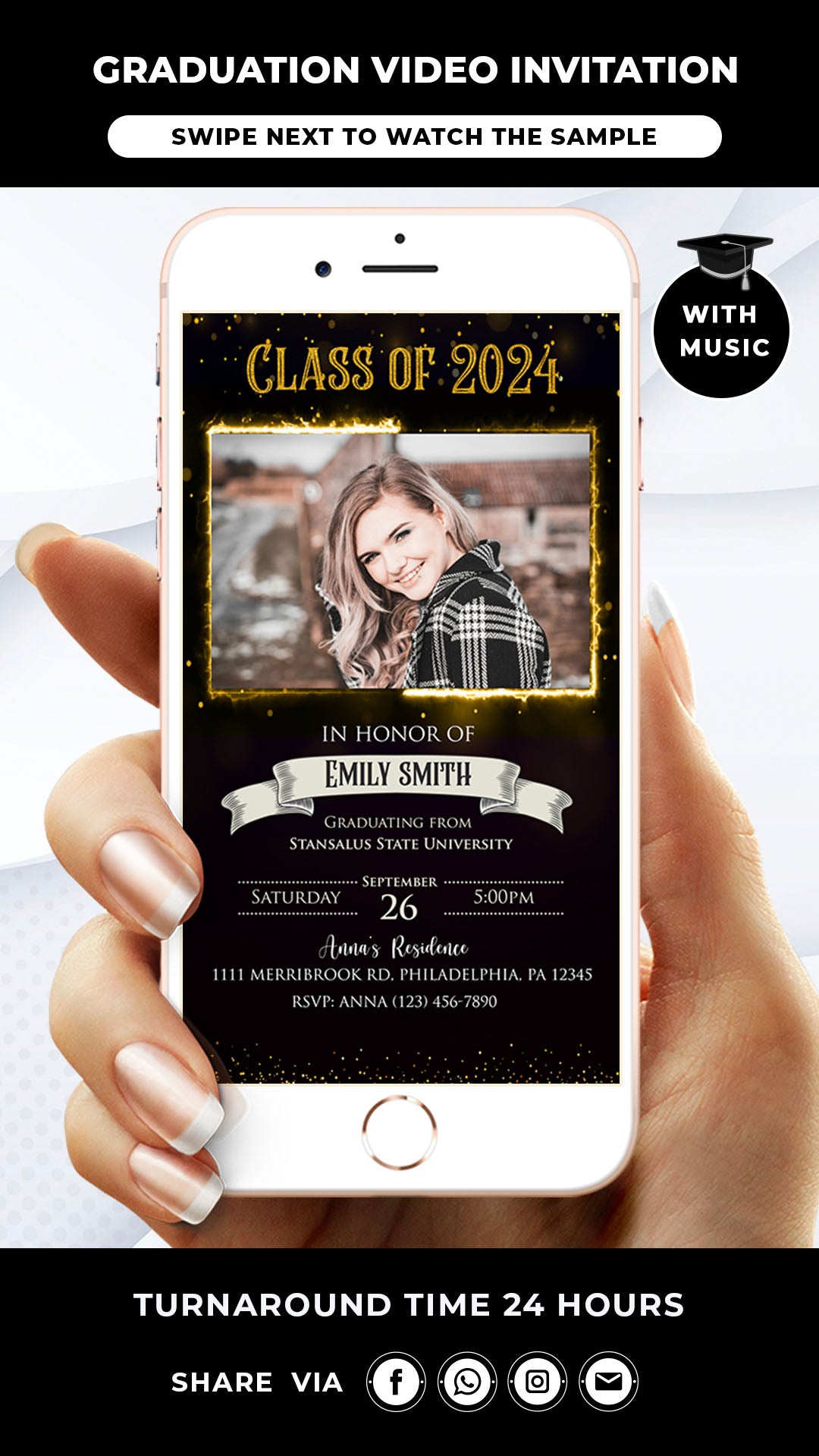 Graduation Class of 2024 Invitation