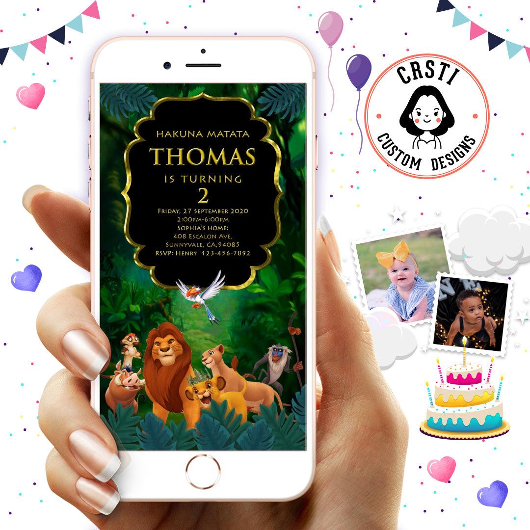 Lion King Digital Invitation