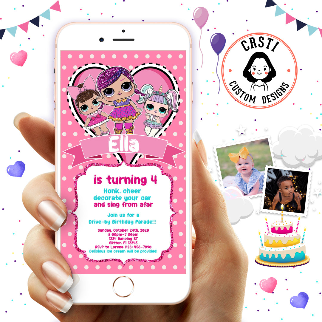 Lol Surprise Doll Birthday Invitation