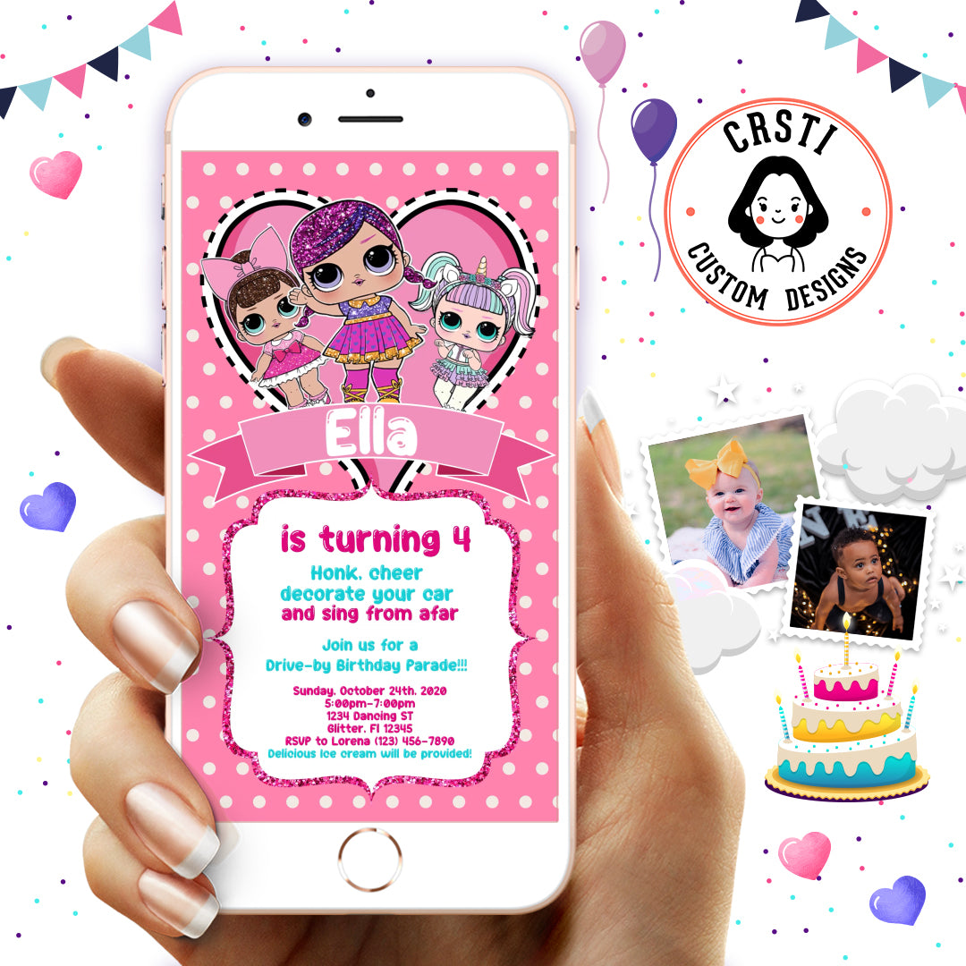 Surprise Celebration: LOL Digital Birthday Party Invite Excitement!