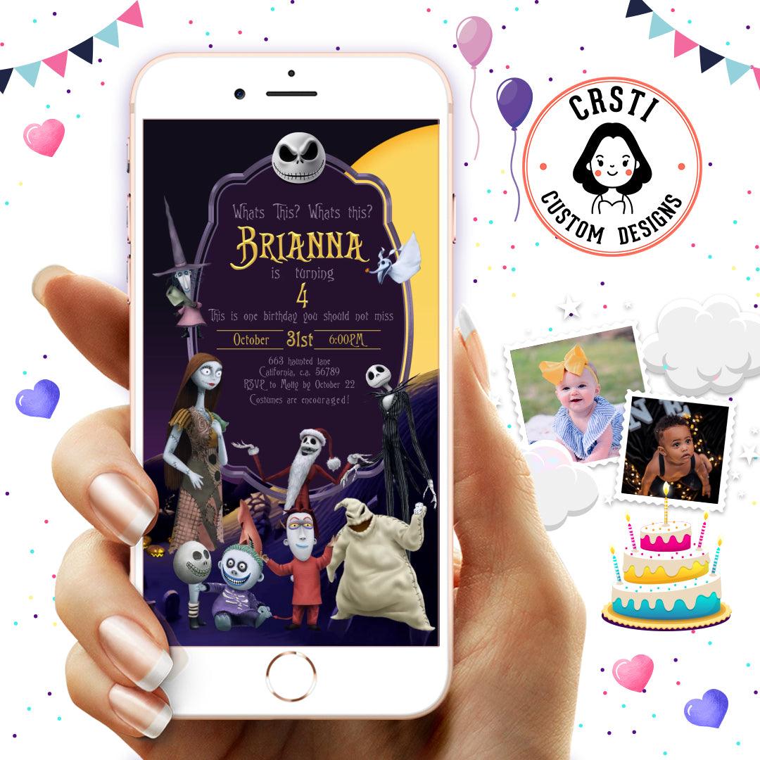 Nightmare Before Christmas Party Invitation