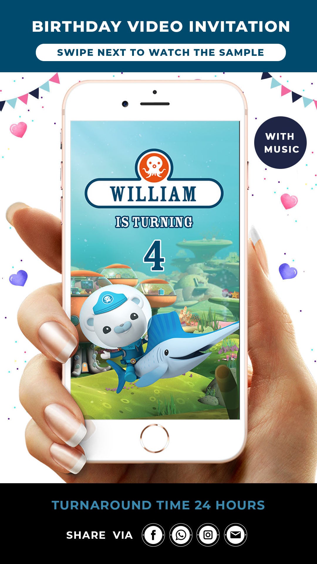 Octonauts Birthday Video Invitation