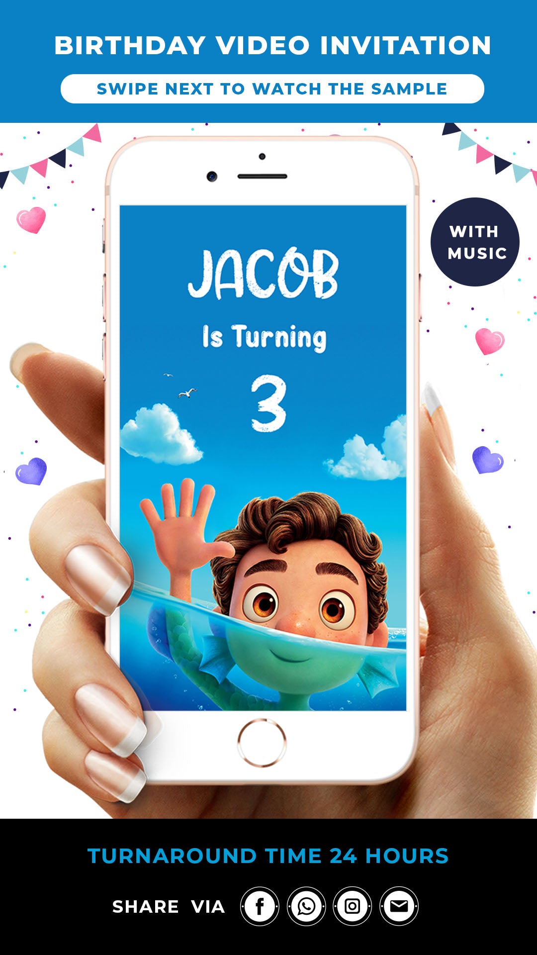 Luca Birthday Video Invitation