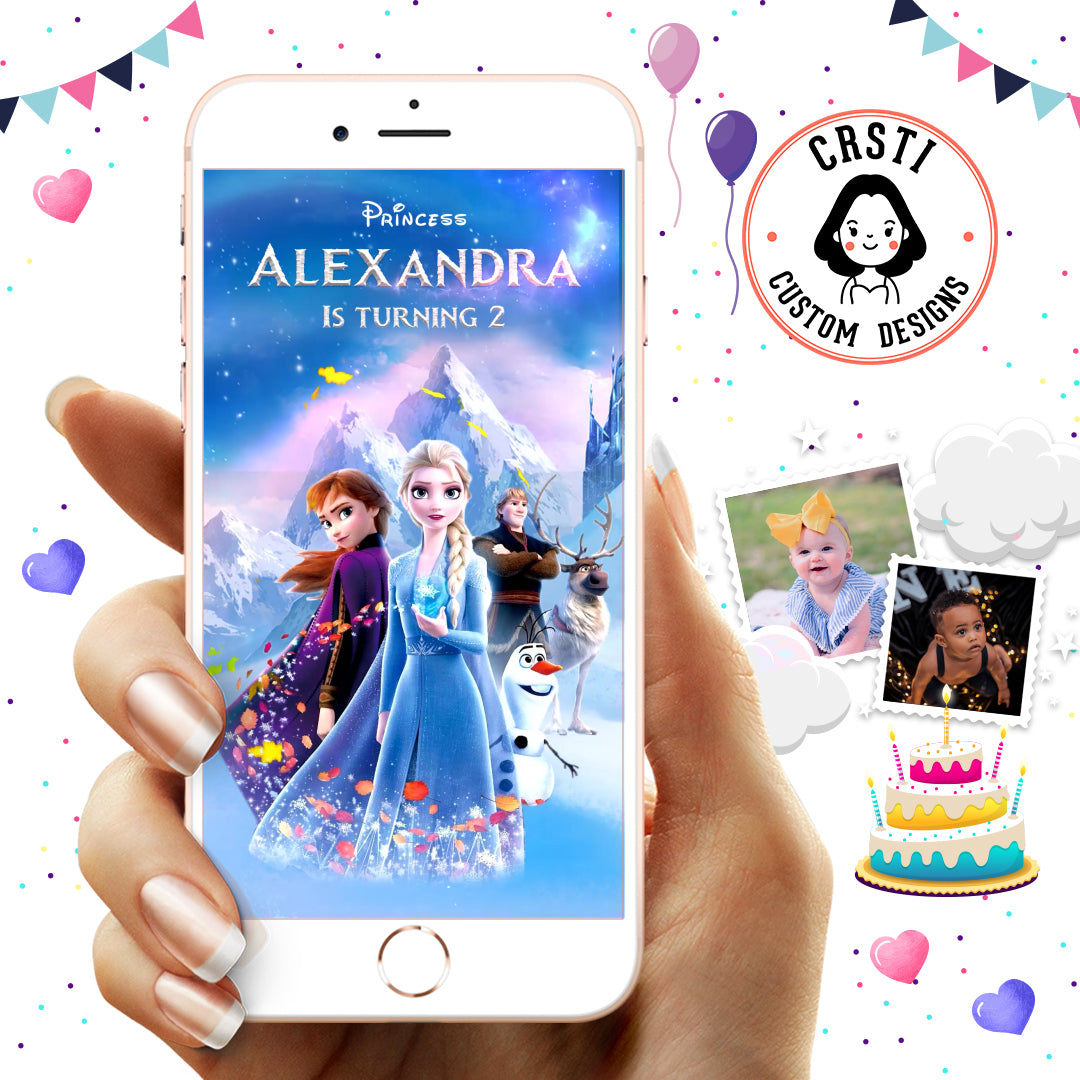 Frozen Kids Birthday Invitation