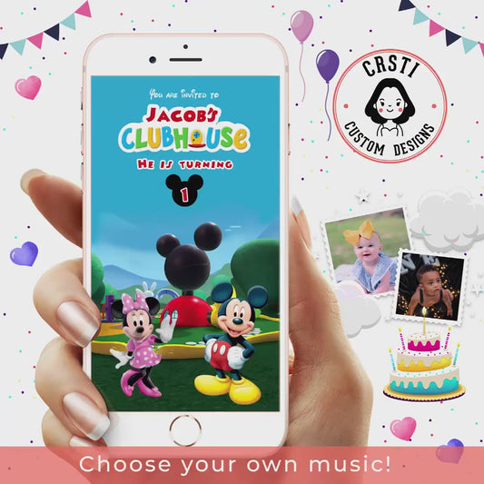 Mickey Magic: Birthday Invitation with Timeless Disney Charm!