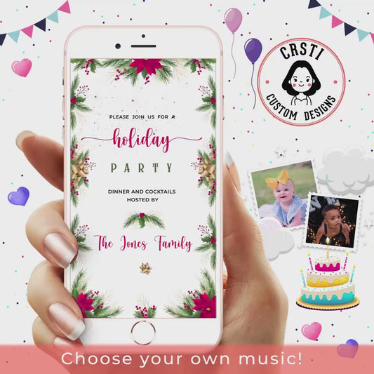 Festive Fun: Holiday Party Invitation Template Delight!