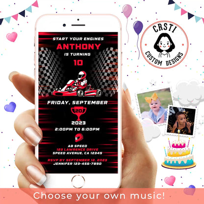Fast Lane Celebration: Go Kart Birthday Digital Video Bliss!