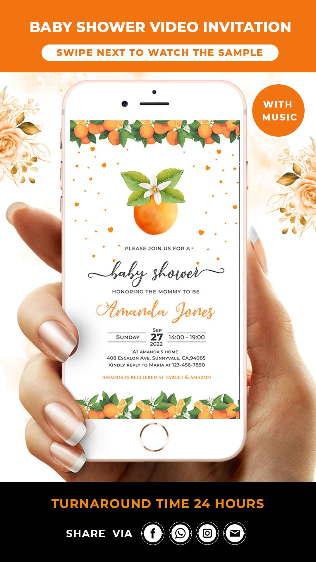 A little Cutie Baby Shower Invitation