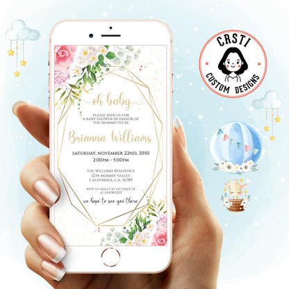 Cute and Chic: 'Oh Baby' Shower Digital Video Invite for the Upcoming Celebration!
