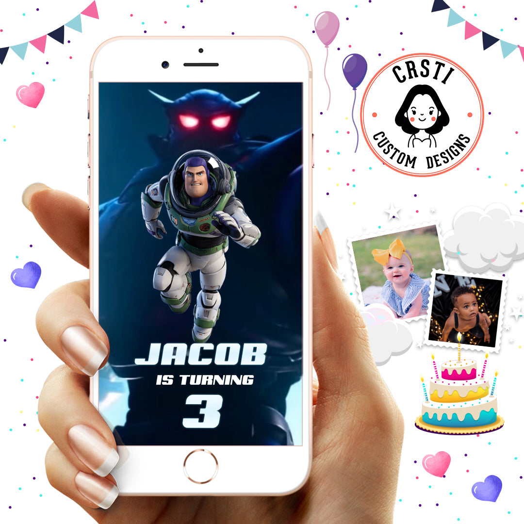 To Infinity and Beyond: Buzz Lightyear Digital Video Invitation!