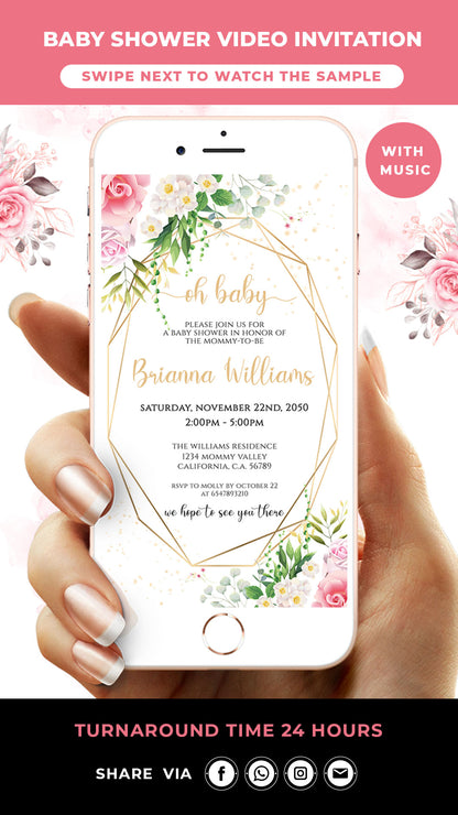 Oh Baby Shower Video Invitation