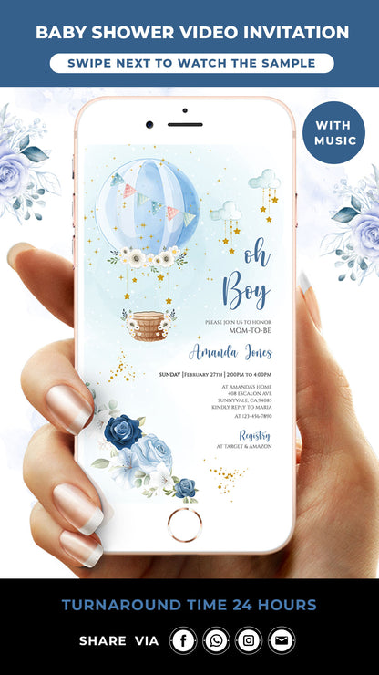 It's a Boy Baby Shower Invitation