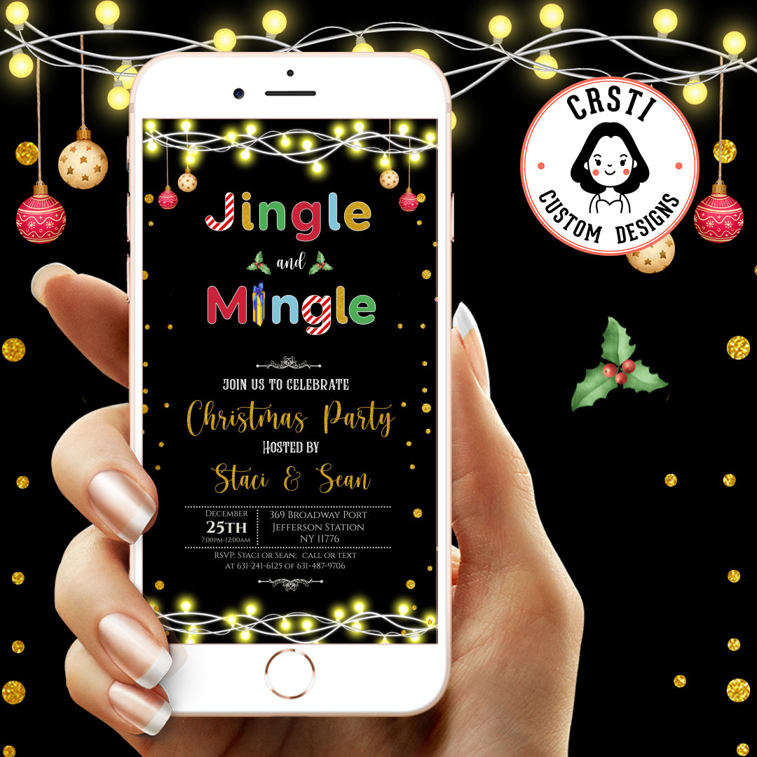 Jingle and Mingle Party Invitation