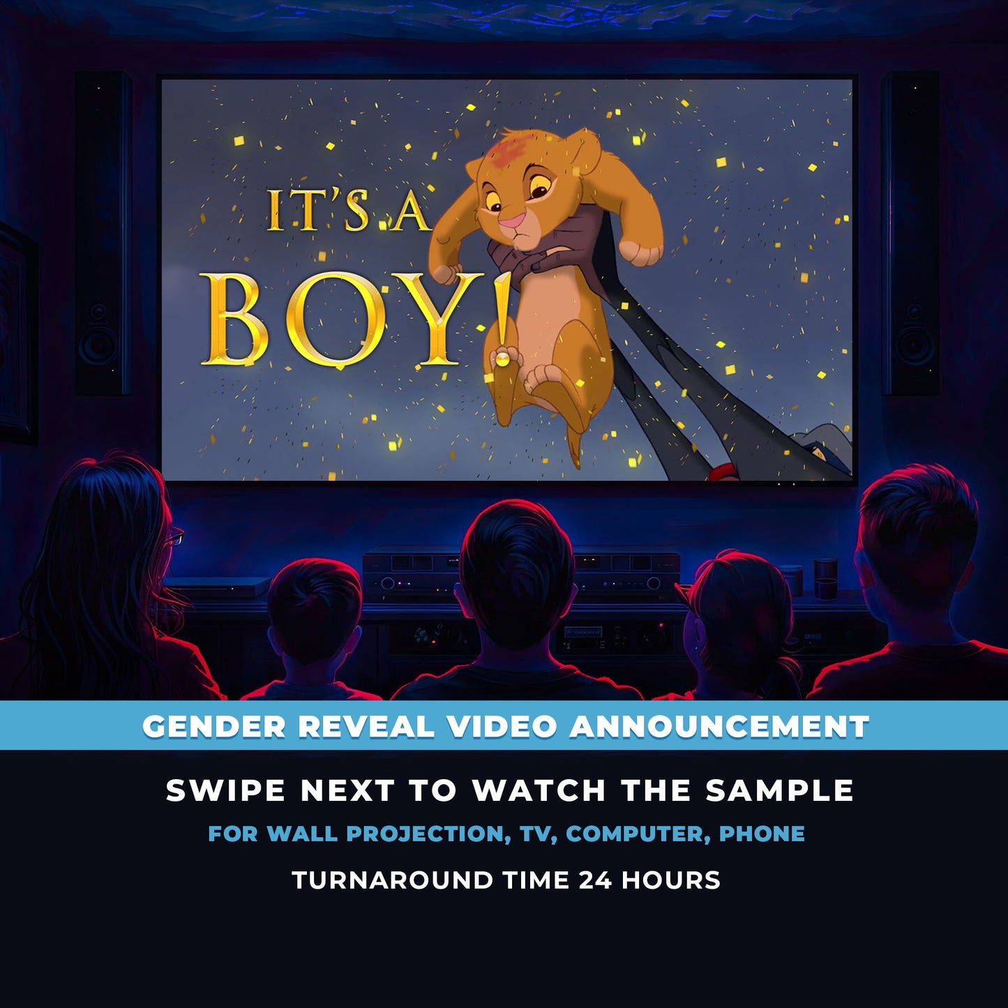 The Lion King Gender Reveal Movie Boy