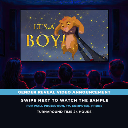 The Lion King Gender Reveal Movie Boy