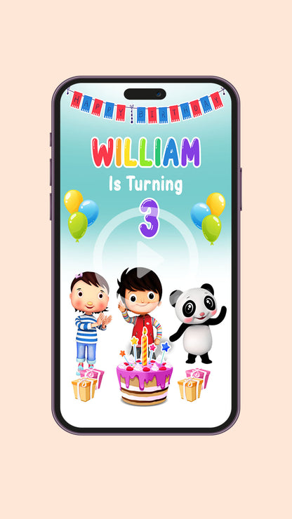 Little Baby Bum Birthday Video Invitation