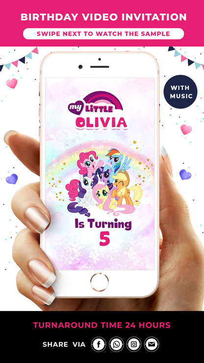 My Little Pony Birthday Invitation