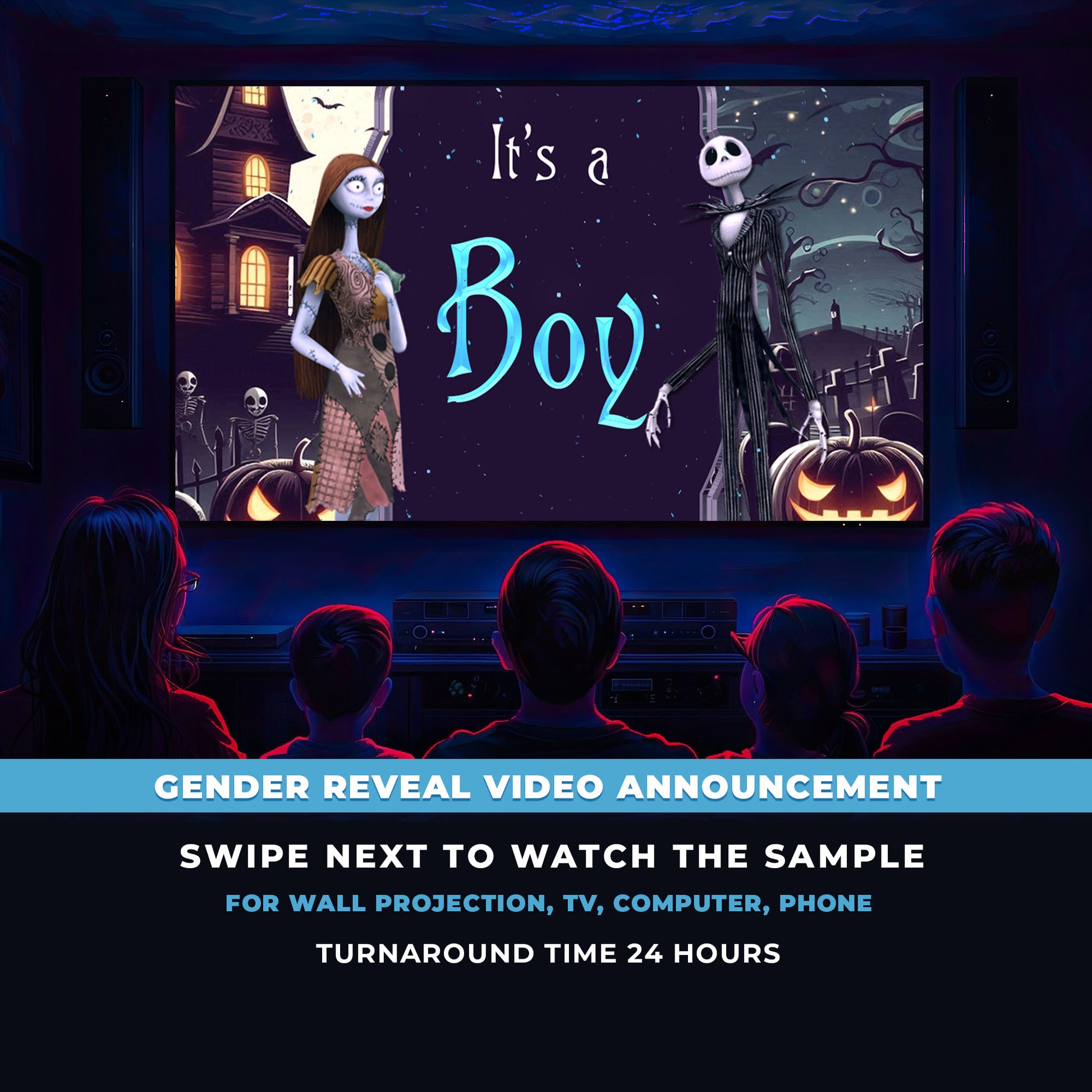 The Nightmare Before Christmas Gender Reveal Movie Boy