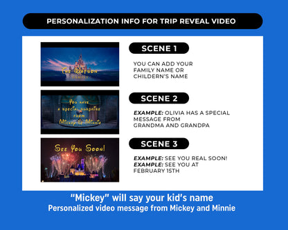 Personalized Surprise Trip Reveal Video