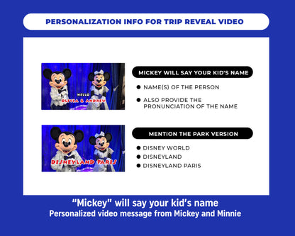 Personalized Surprise Trip Reveal Video