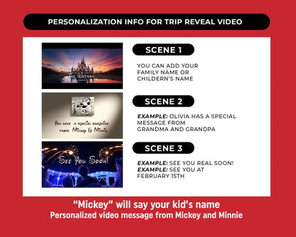 Personalized Christmas Surprize Cruise Trip Reveal Video