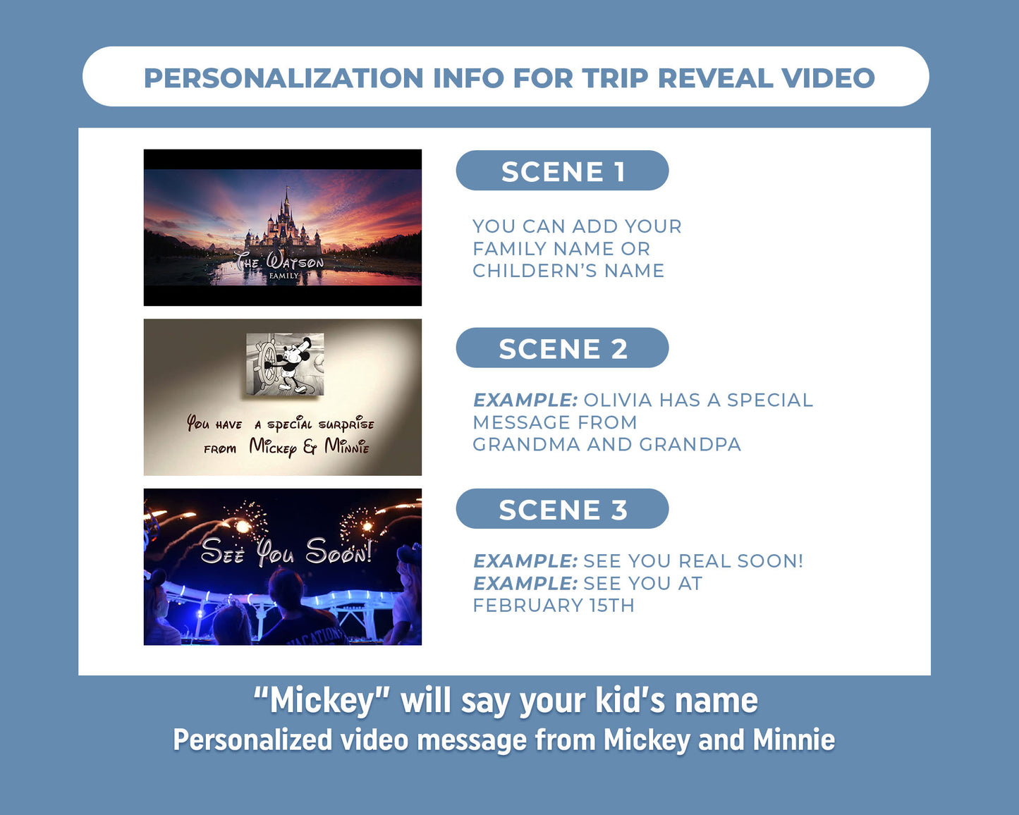 Personalized Surprise Cruise Trip Reveal Video