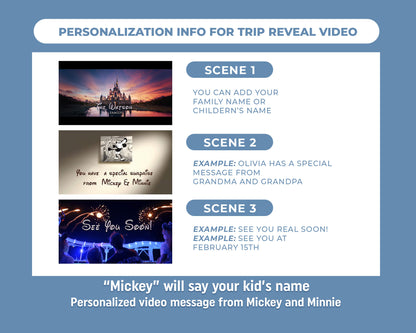 Personalized Surprise Cruise Trip Reveal Video