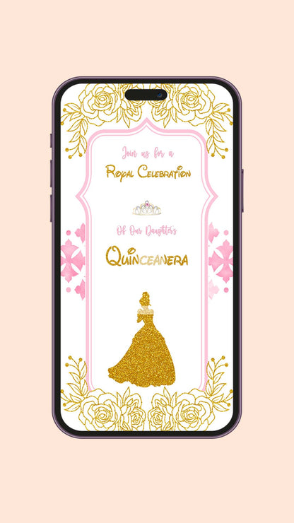 Disney Princess Birthday video Invitation