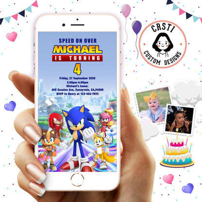Sonic Adventure: Birthday Digital Video Invite for Speedy Fun!
