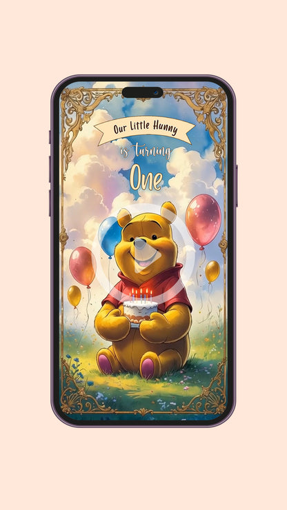 Winnie the pooh Birthday Invitation