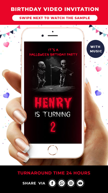 Horror Birthday Video Invitation