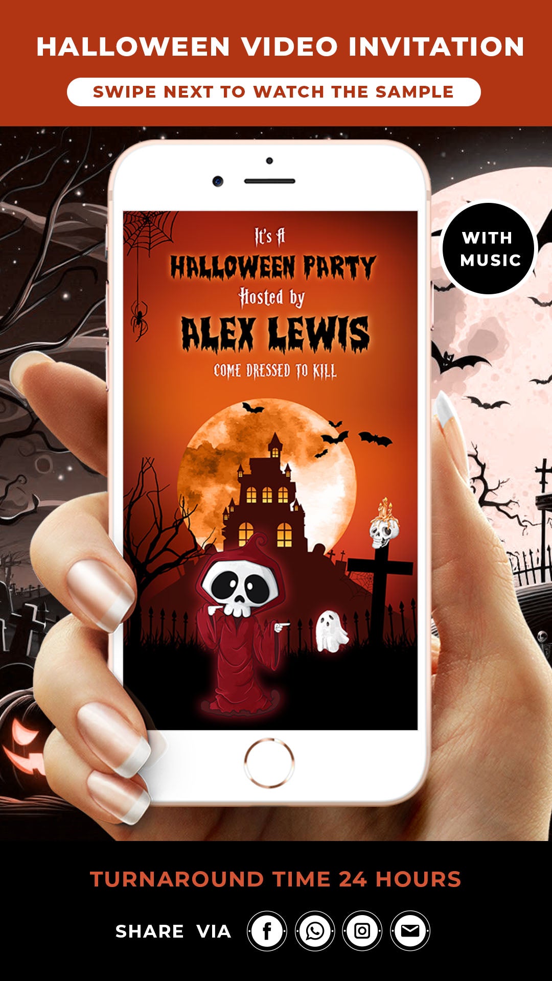 Animated Halloween Party Invitation