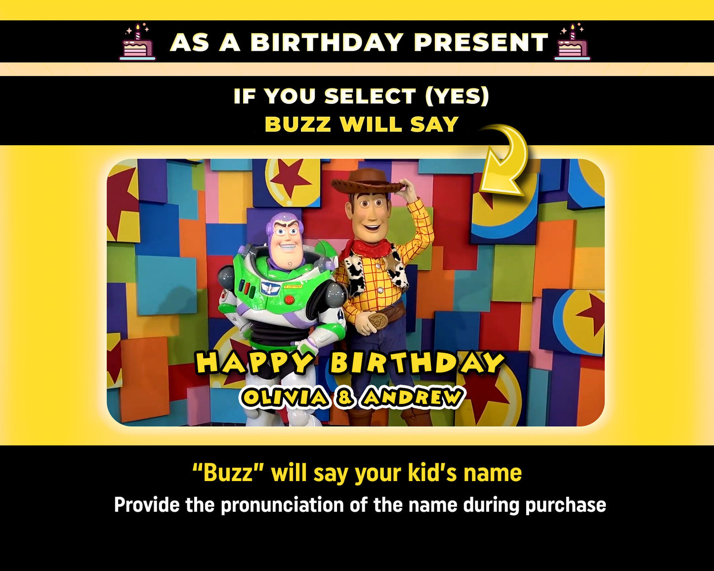 Personalized Toy Story Disney Trip Surprise Reveal Video