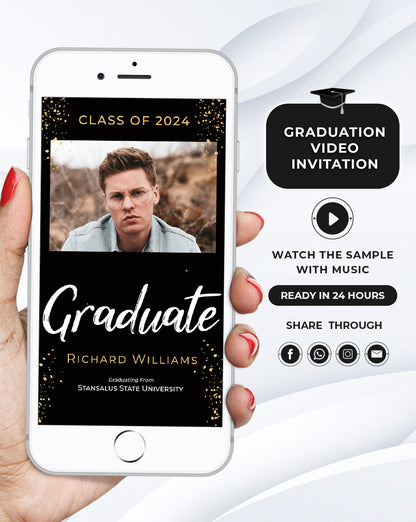 Modern Invitations for Class of 2024 Grads