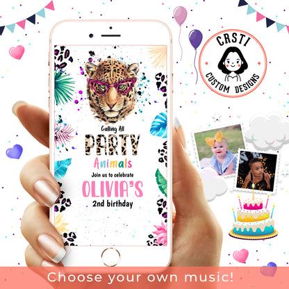Let's Get Wild: Party Animal Birthday Invite for the Ultimate Bash!