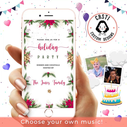 Seasonal Celebration: Holiday Party Invite Template Bliss!