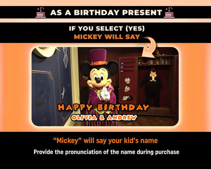 Halloween Personalized Surprise Trip Reveal Video