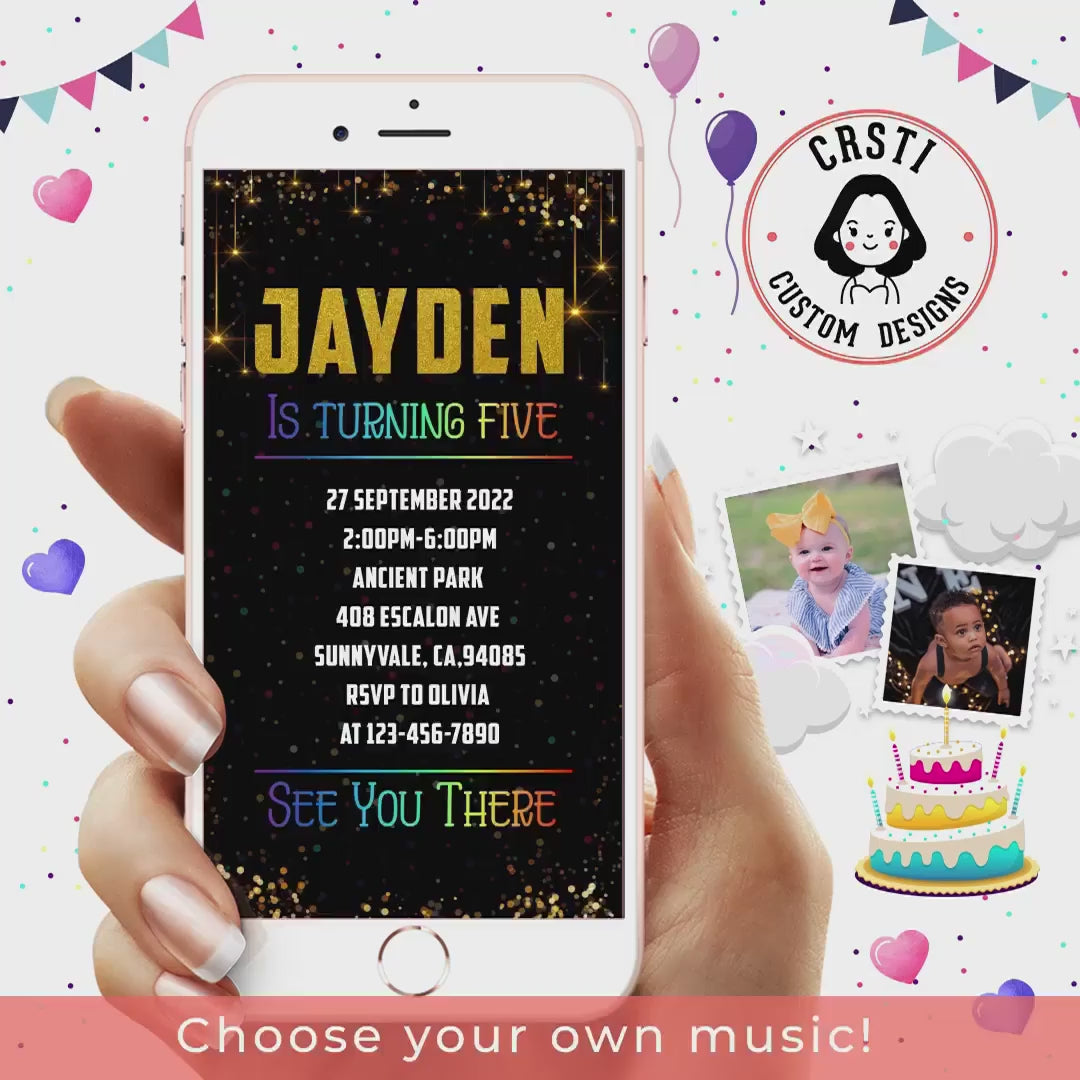 Swing into Joy: Playground Theme Birthday Invite for Happy Celebrations!