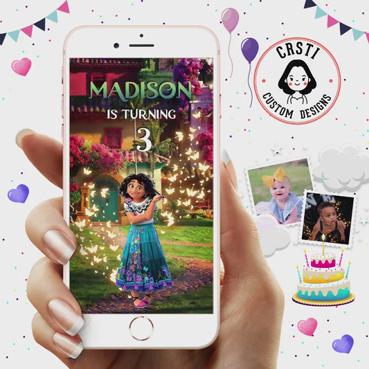 Magical Fiesta: Encanto Birthday Digital Video Invite Template!