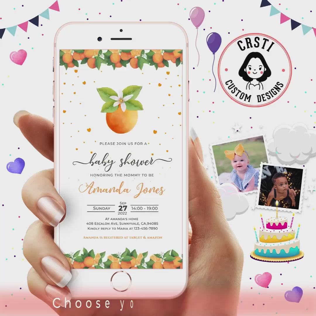 Sweet & Whimsical: 'A Little Cutie' Baby Shower Video Invite!