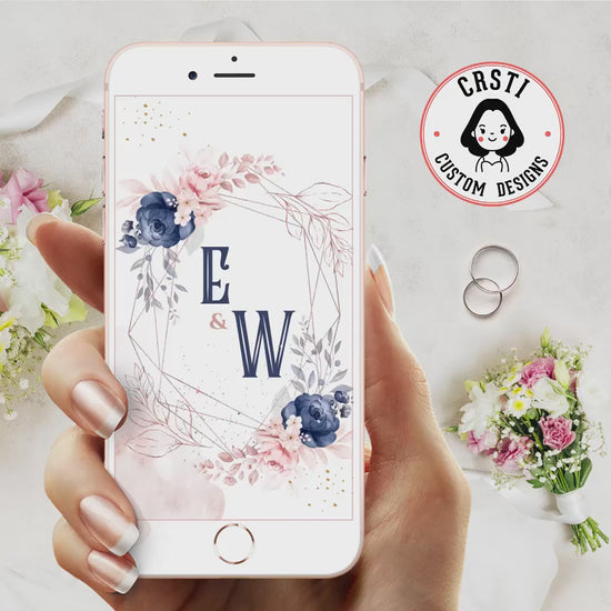 Elegant Blooms: Floral Wedding Digital Video Invitation Template!