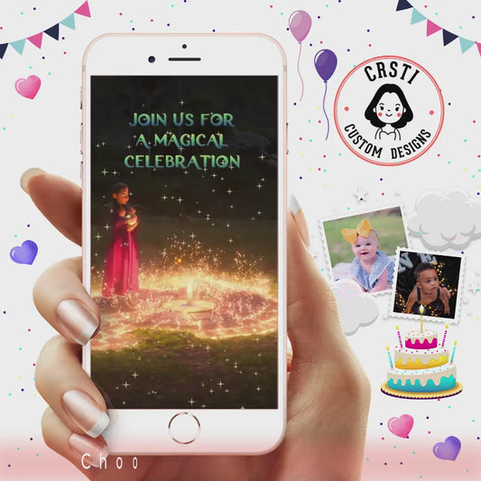 Magical Fiesta: Encanto Kid's Birthday Digital Video Invite Template!