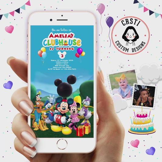 Mickey Magic: Birthday Digital Video Invite with Disney Charm!