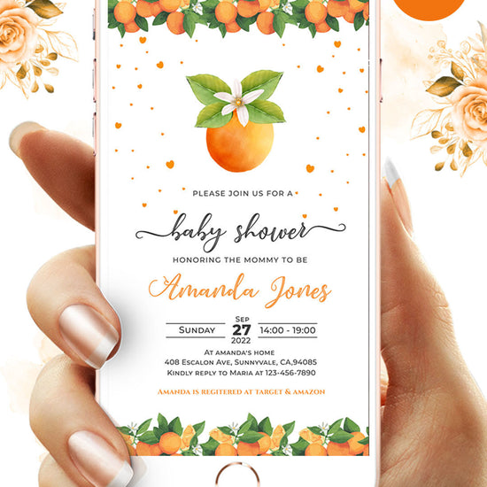 A little Cutie Baby Shower Video Invitation